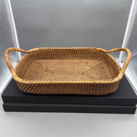 Pampered Chef Woven Selections Woven Serving Basket Casserole Tray 11" x 16" - Picture 2 of 9
